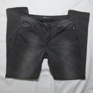 LEVIS womens MID-RISE faded black SKINNY SIZE 32W 30L